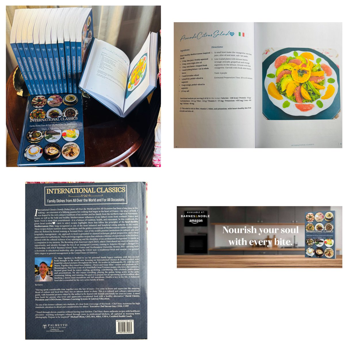 Aguilera4Marc's tweet photo. New Book out—
International Classics: Family Dishes from All Over the World and For All Occasions https://t.co/Esft4fibYn

What's inside:
100+ tested family recipes. Nutritional analysis for over 30 lower calorie and balanced-diet international recipes.
Pro techniques explained. https://t.co/ZGI2HNRWRK