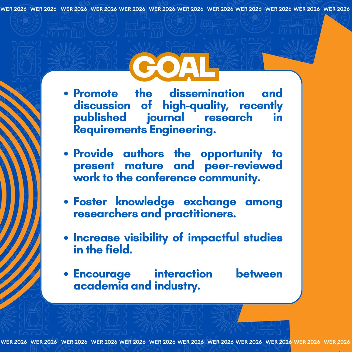 WER_workshop's tweet photo. Curious about the Journal First Track (WER-JFT)?

This track is designed to promote the discussion of high-quality, recently published journal research in Requirements Engineering. We’ve gathered the goals, important dates, and topics you need to know.

Swipe for more. https://t.co/XjNMEksDdP