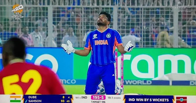 Sanju Samson delivered one of his finest innings for Team India, a knock filled with class, composure and confidence. 

Congratulations to Team India on a fantastic performance! 👏

#INDvsWI