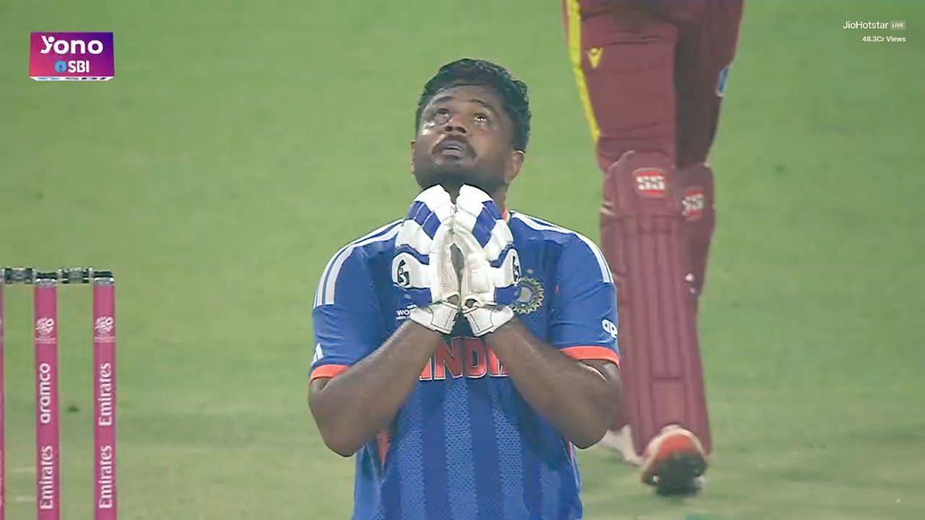 संजू सैमसन जिंदाबाद.. ✊🏻✌🏼

#INDvsWI #SanjuSamson #T20WorldCup2026