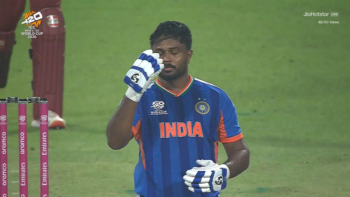 CricCrazyJohns's tweet photo. CELEBRATION BY SANJU SAMSON 🥹♥️ https://t.co/Aiu8mYdmhj