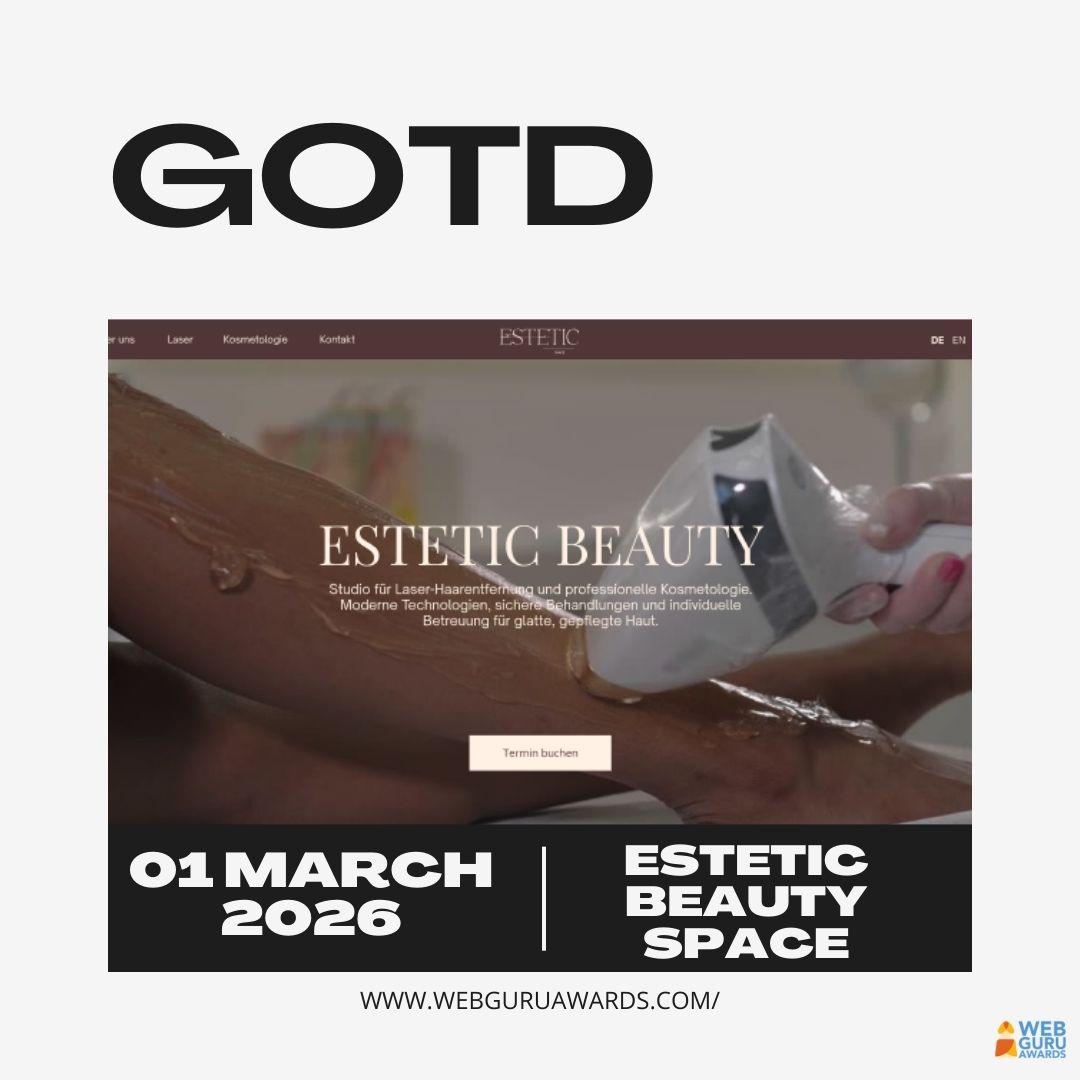 webguruawards's tweet photo. ๐ GOTD โ 01 March, 2026 ๐
๐ฅ ESTETIC BEAUTY SPACE | By Arina Website (Moldova)
A Switzerland-based aesthetic clinic specializing in laser hair removal, microneedling & blending modern tech with personalized care for flawless results.
๐ https://t.co/AHyyC4hsJU
#GuruOfTheDay https://t.co/des1lbbWIA