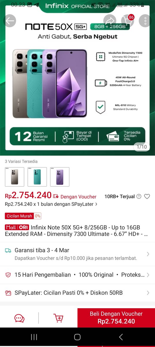 cs_victory's tweet photo. 14. Infinix NOTE 50X 5G
belinya disini
👇👇👇
https://t.co/Ugh9jm9Hhv https://t.co/P9GXrpv0pW