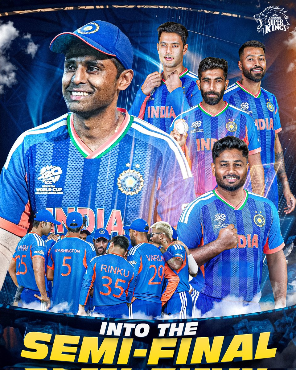 Delays are not denials. They believed!

𝕊𝔼𝕄𝕀-𝔽𝕀ℕ𝔸𝕃𝕊, See you soon! 🇮🇳🥳

#WhistlePodu#T20WorldCup 
📸: ICC