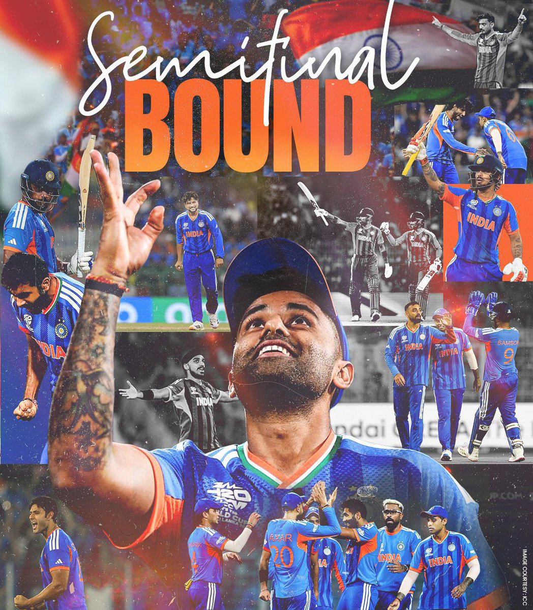 शानदार, जबरदस्त, जिंदाबाद...🇮🇳🇮🇳

भारतीय क्रिकेट टीम ने T20 वर्ल्डकप में वेस्टइंडीज टीम को हराकर वर्ल्डकप के सेमीफाइनल में जगह बना ली है। टूर्नामेंट के कड़े मुकाबले में जीतकर हमारे खिलाड़ियों ने इतिहास रच दिया है।

विश्व विजेता बनने से भारतीय टीम बस दो कदम दूर है। इस शानदार