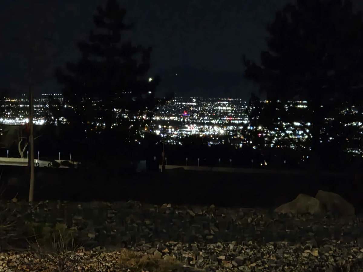 the lights last night looking over the city was so cool