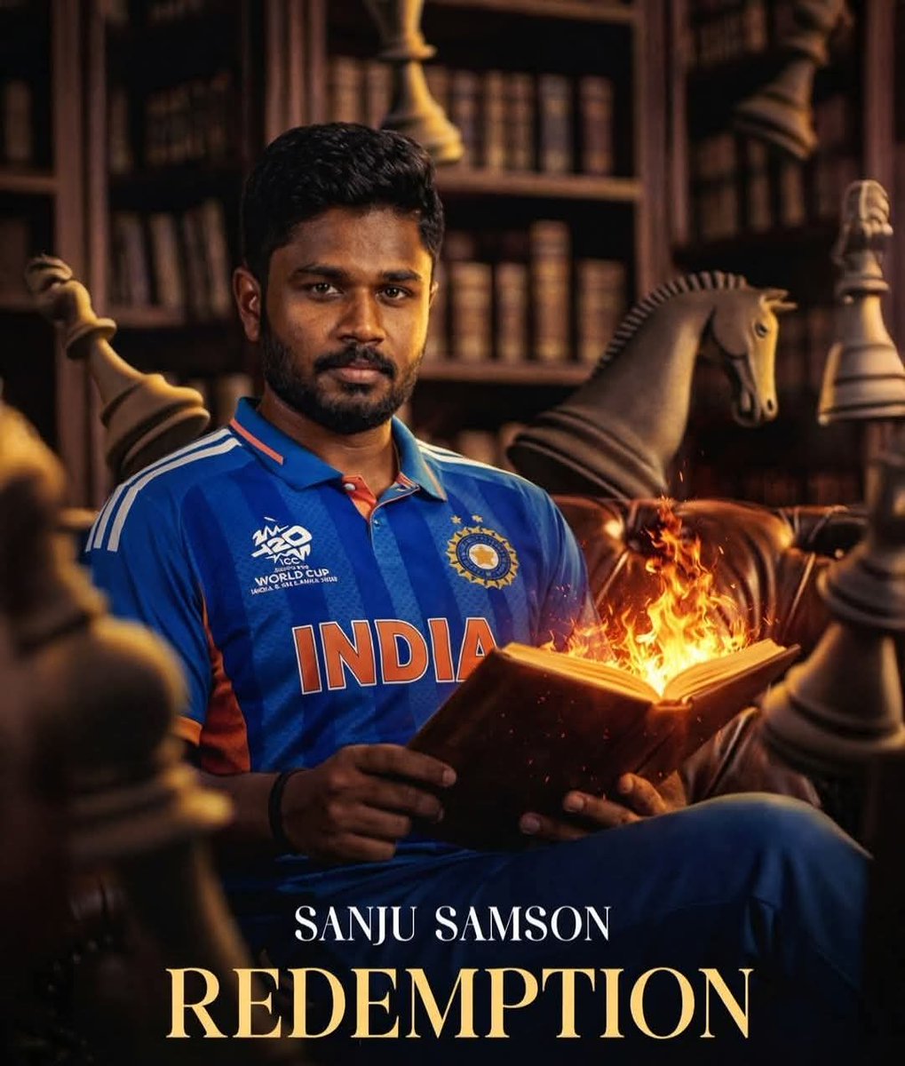 MYINDIA9587's tweet photo. 𝗦𝗔𝗡𝗝𝗨 𝗦𝗔𝗠𝗦𝗢𝗡 𝗥𝗢𝗔𝗥𝗘𝗗 𝗕𝗔𝗖𝗞 𝗪𝗛𝗘𝗡 𝗜𝗡𝗗𝗜𝗔 𝗡𝗘𝗘𝗗𝗘𝗗 𝗛𝗜𝗠 𝗠𝗢𝗦𝗧! 🇮🇳🦁

He delivered under pressure to seal India’s semifinal berth. 🎟️

That’s how redemption is written. 🔥

#INDvWI #T20WorldCup #SanjuSamson https://t.co/36yHzyOEAy