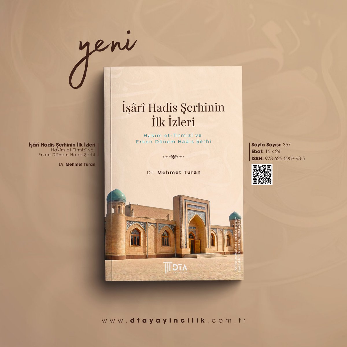 YENİ!

İslâm düşünce tarihinin çok yönlü alimlerinden Hakîm et-Tirmizî, en hacimli eseri Nevâdiru’l-usûl ile hadislerin zahirî manalarının yanı sıra işârî ve manevî boyutlarını da ortaya koyar. Tevhidden ahlâka, fıkıhtan lügate uzanan geniş bir muhtevaya sahip olan eser, 294 konu