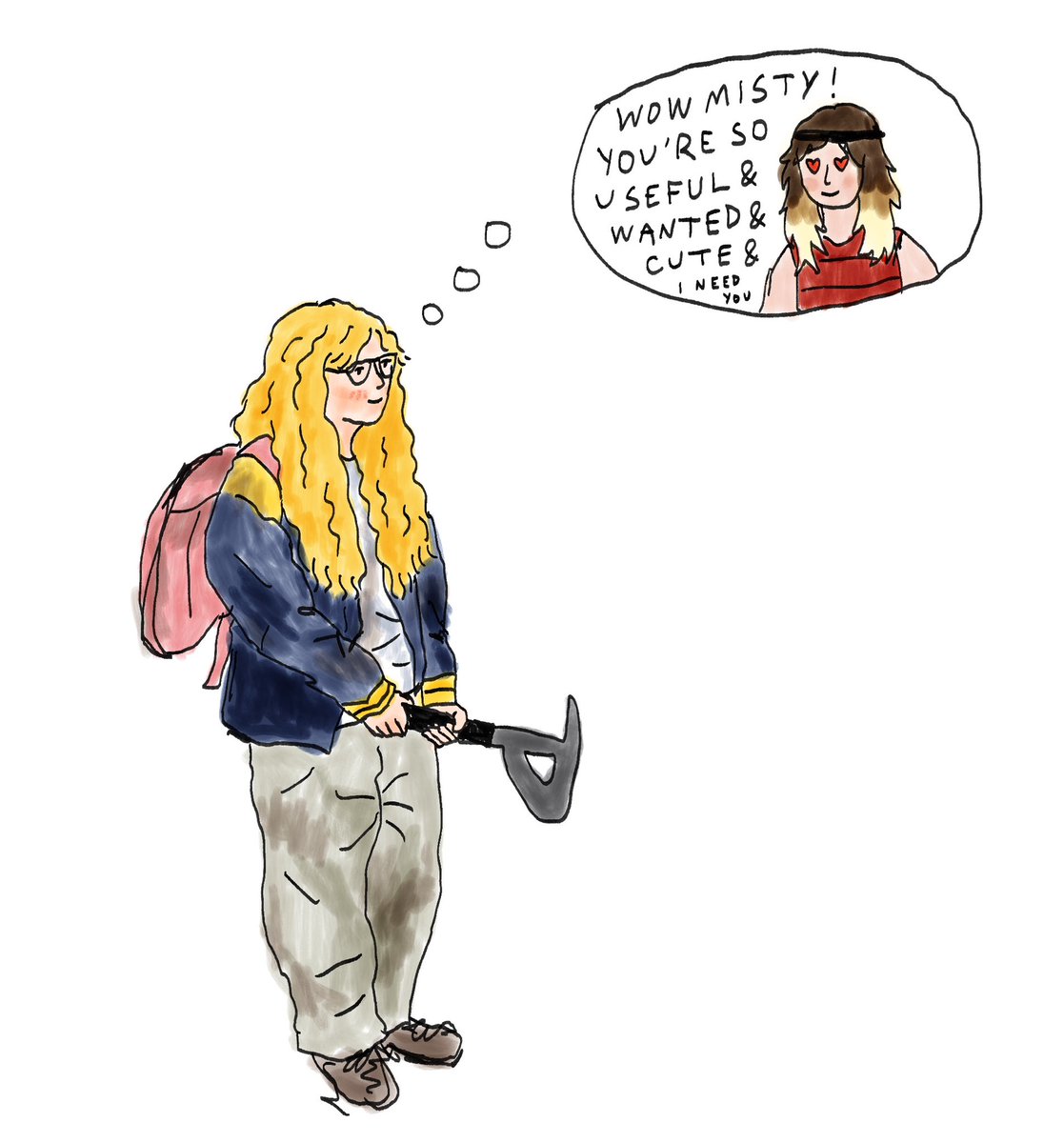 wildmallrat's tweet photo. Misty’s gay daydreams https://t.co/AvJeLcSov9