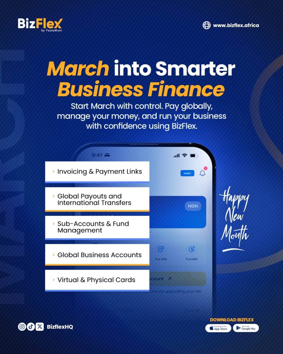 bizflexhq's tweet image. A new month to reset the books, tidy up the numbers, and move with more clarity.

Here’s to running your business with intention and a little more confidence this month.

Happy New Month from all of us at BizFlex 🤍

#bizflexafrica #newmonthnewgoals #newmonthwishes