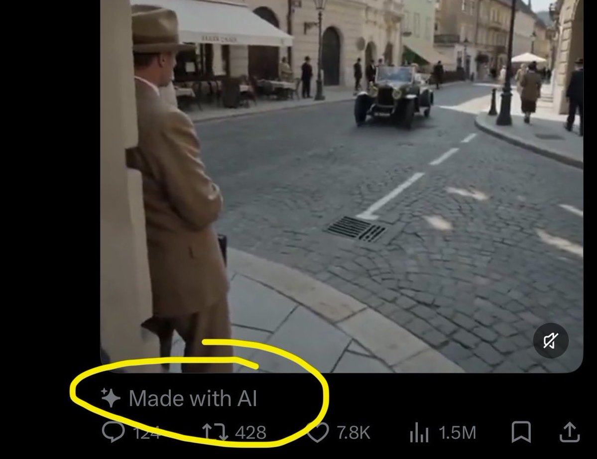 X comenzó a mostrar la etiqueta "hecho con IA" en fotos y videos.