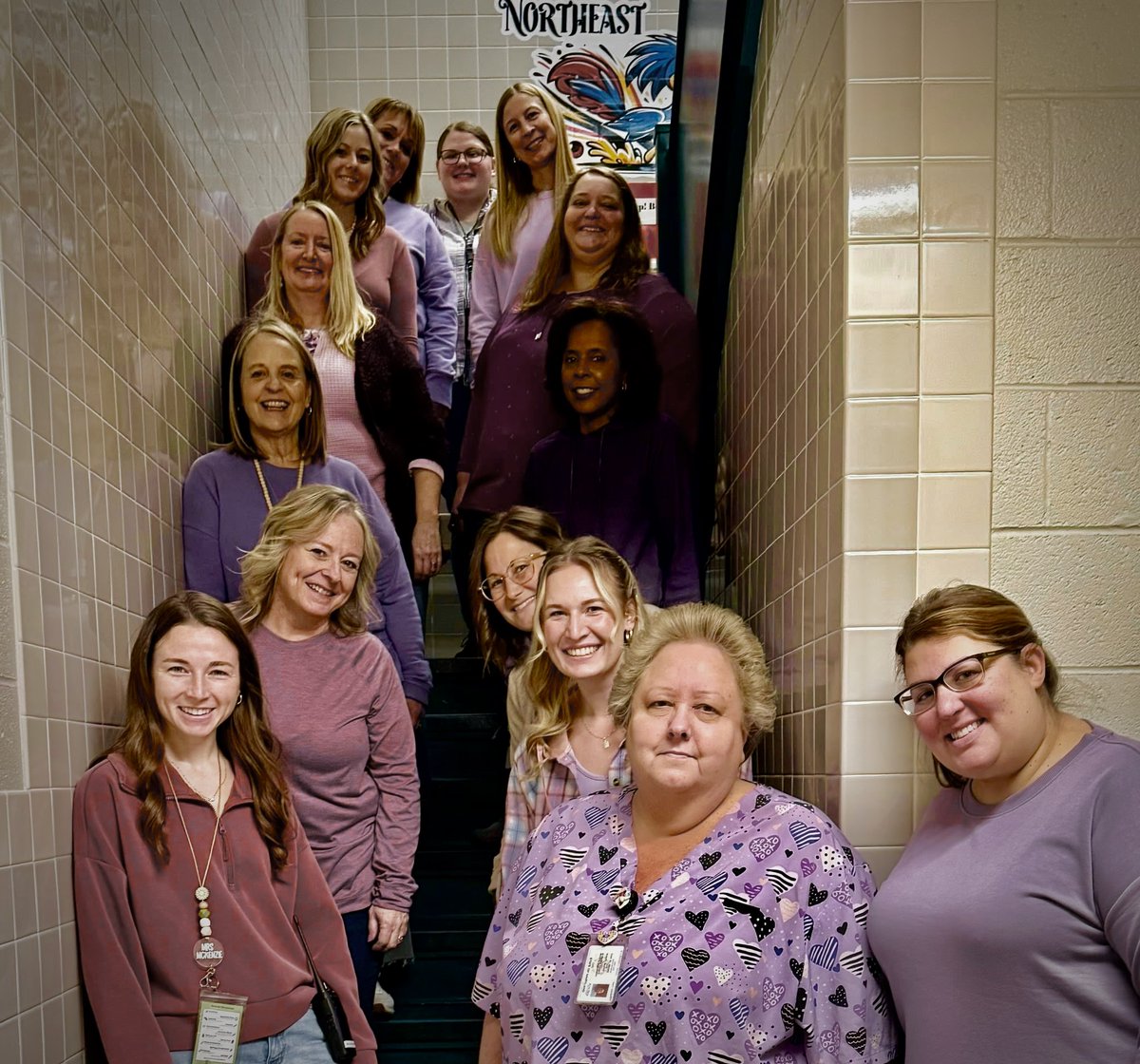 acpsmd's tweet photo. February was Turner Syndrome Awareness Month, and Northeast Elementary students &amp; staff wore purple to honor a friend who has Turner Syndrome. 💜 💜  It's these small but meaningful actions that make our schools special. https://t.co/3w1sQY8QfK