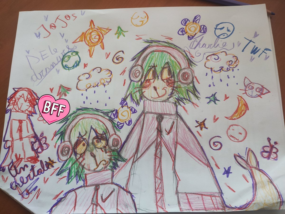 I made this drawing of my performance in November; I like how colorful it is