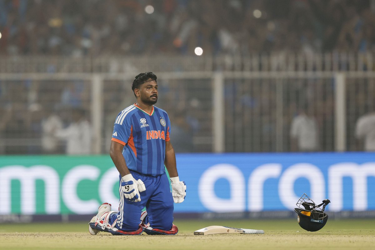 NEWSDAILY123's tweet image. Sanju Samson in Post Match Presentation: It means the whole world actually to me. I think right from the day I started playing, started dreaming to play for the country, I think this is the day I was waiting for.

Winning Moment !

#SanjuSamson #AbhishekSharma #IndiavsEngland