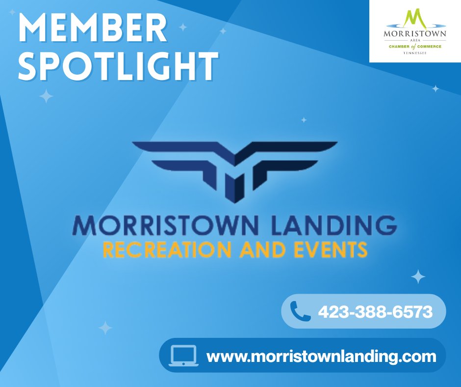 Morristown Landing 
🏋️‍♀️ Where wellness and community collide - check out Morristown’s premier fitness and event center!
📍 4355 Durham Landing, Morristown, TN 37814
📞 (423) 388-6573
🌐 morristownlanding.com
#GoldStarMember #StrongerTogether #MorristownTNChamber