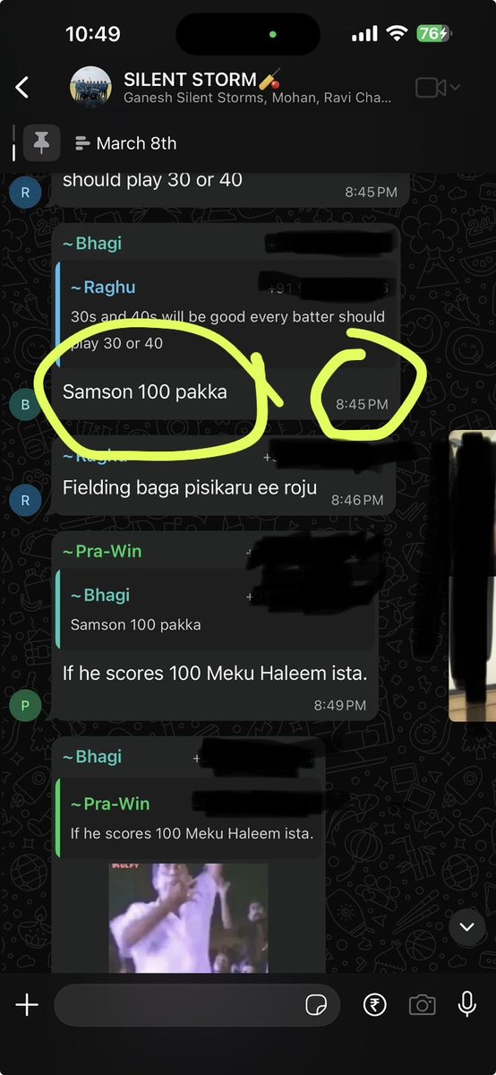 deepakrayalu's tweet photo. #chetta @IamSanjuSamson time for some drinks. 
Great prediction by my team mate today #INDvsWI #T20WorldCup2026 #T20WorldCup https://t.co/aB1Ty3ZbiD