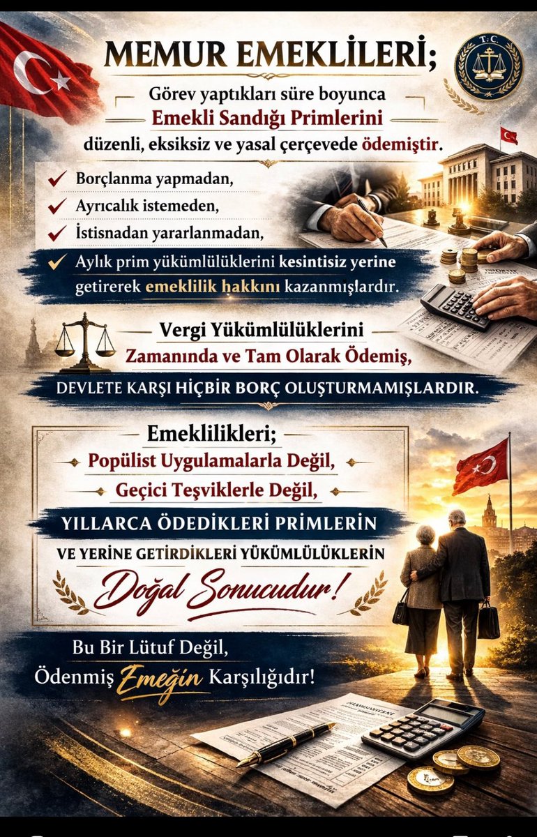 <a href="/Memur_Emekli33/">Memur Emeklileri Platformu 🇹🇷Ⓜ️☪️🇹🇷</a> <a href="/Emegin_Halleri/">aziz çelik</a> <a href="/YilmazsenT/">nogaydeniz</a> Emekli sandığımızı geri istiyoruz 
30/40 yüksekten yaptırdığmız pirimler 
SGK yı kurtarmak için fon olarak kullanıldı 
Emekli sandığı EVİZMİZİ geri istiyoruz 
Emekli Sandığını Hukuksuz çıkarılan 
EYT ye kaynak kullandınız 
<a href="/Akparti/">AK Parti</a> <a href="/MHP_Bilgi/">MHP</a> <a href="/Kamu_Sen/">Türkiye Kamu-Sen</a> <a href="/memursen/">buro memursen</a> 
<a href="/isikhanvedat/">Prof. Dr. Vedat Işıkhan</a>
