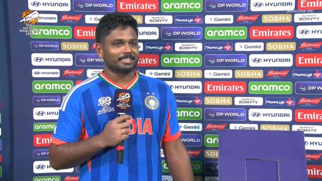 Question: “What was going through your mind during the chase?”

Sanju samson: “Just one voice… ‘I have to finish like Virat Kohli!’