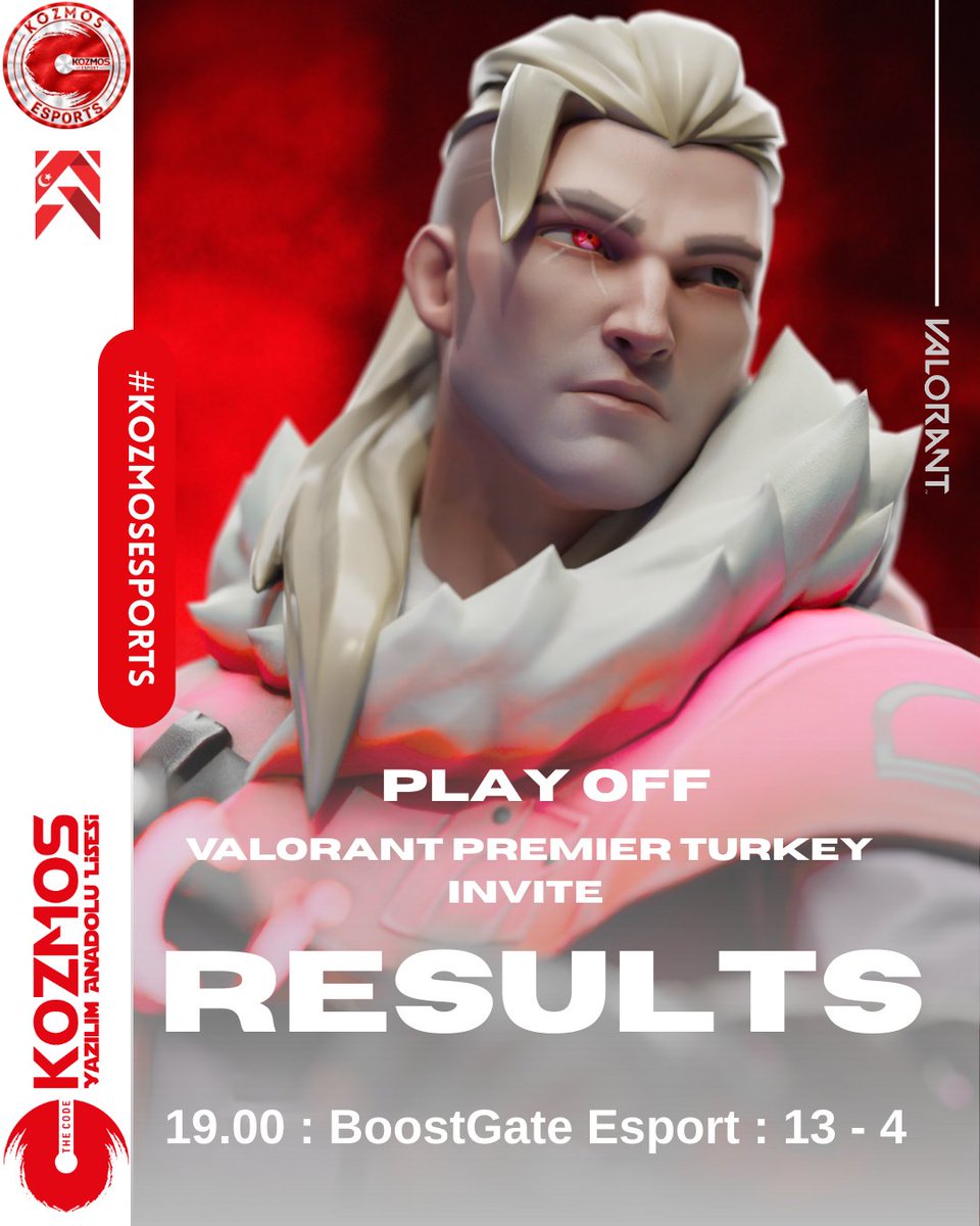 🇹🇷 İlk kez katıldığımız, Turkey Invite Premier V26A01 Playoff aşamasında <a href="/boostgateesport/">BoostGate Esports</a>'a 13 - 4 kaybederek eleniyoruz.

❤️ Rakibimizin eline sağlık.
👋 Turkey Invite Premier V26A2 Split 2'de görüşmek üzere.