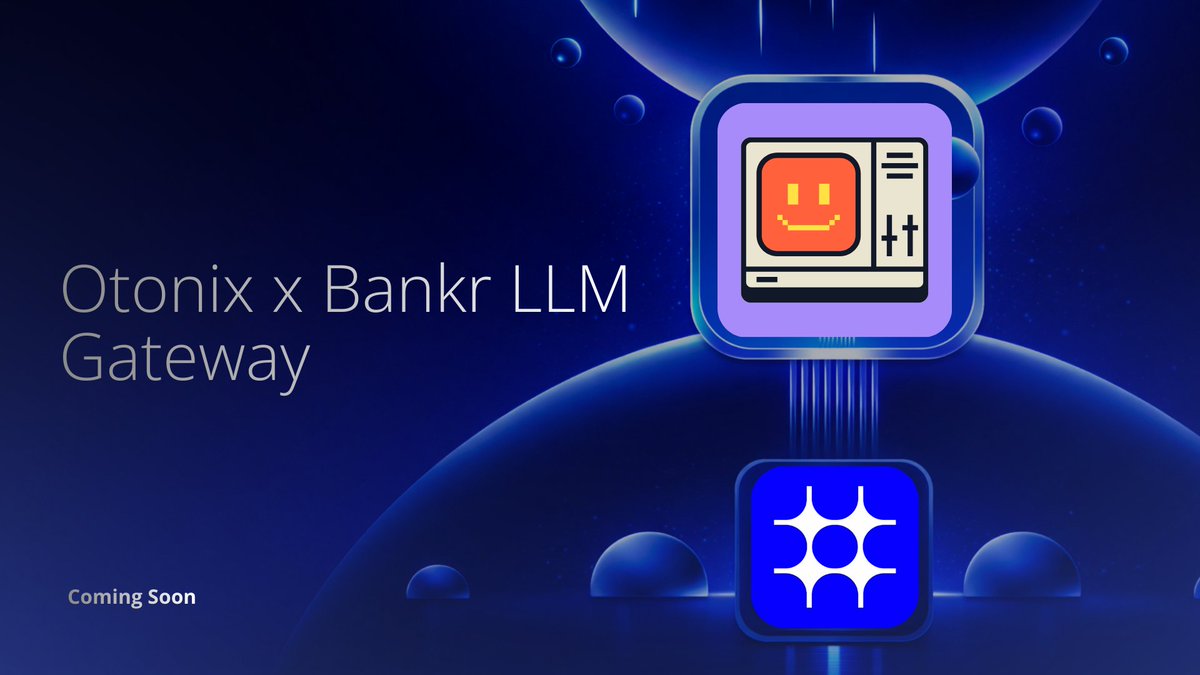 Otonix x Bankr LLM Gateway (Coming Soon)

We're integrating Bankr's LLM Gateway into Otonix.

Otonix agents will be able to run AI inference :
Claude, GPT, Gemini, Kimi, Qwen.
directly from their VPS through a single API endpoint powered by <a href="/bankrbot/">Bankr</a> .

Multi-model routing,