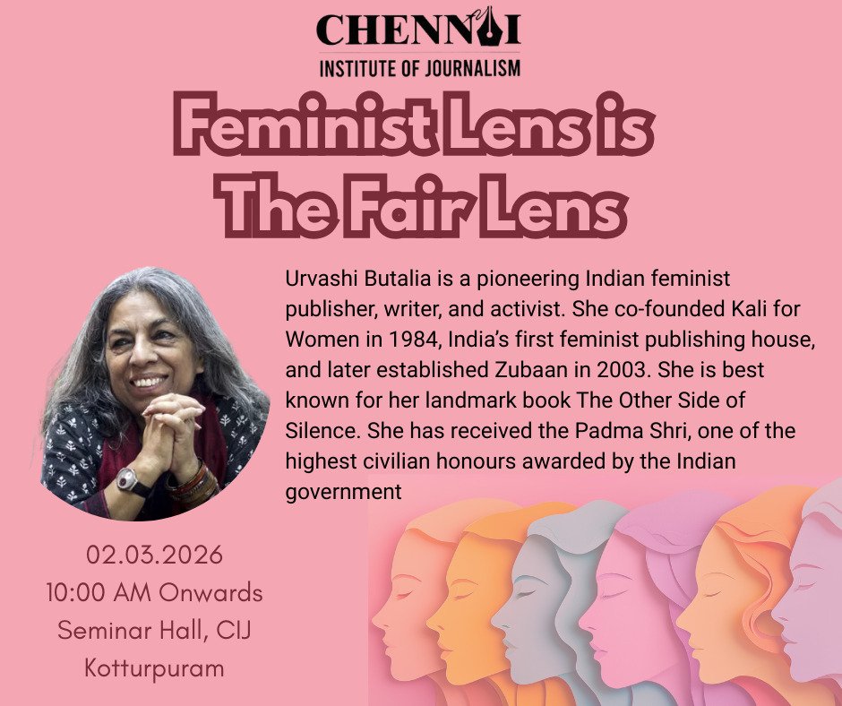 Chennai Institute of Journalism tweet media