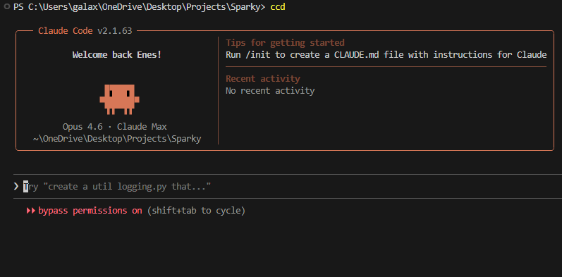enes_code's tweet photo. Cool shortcut I made today!

writing "claude --dangerously-skip-permissions" was too long

So I shortened it to "ccd" (Claude Code Dangerous)

  I tried it, and it works! https://t.co/wBiKHOoPVk