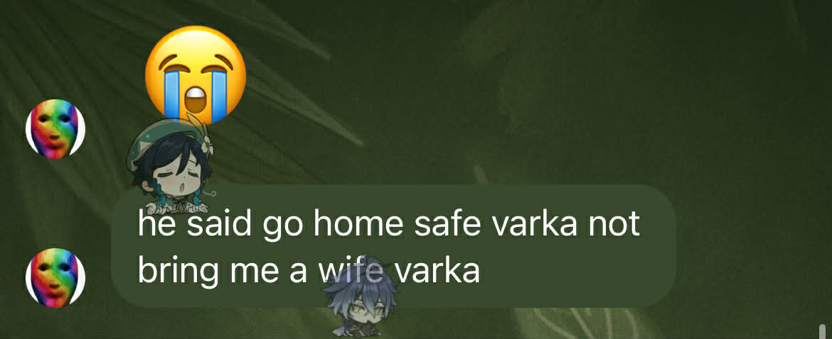 hell nah bro 
#varflins #knightlight