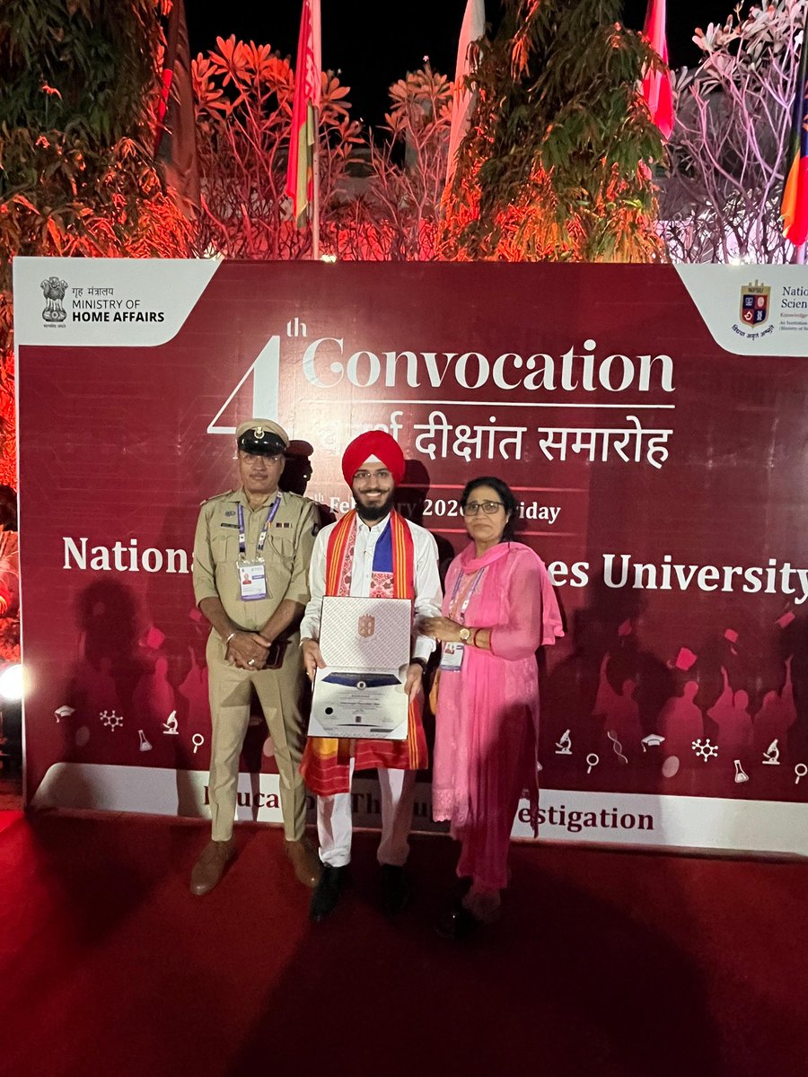AP_Singh21's tweet photo. It's been a great day for me to get a degree where honourable Chief justice of India, Mr. Justice Surya Kant &amp; Shri Harsh Sanghavi Ji was present with other dignitaries. The dream come true 🇮🇳

@sanghaviharsh Thank you Sir. https://t.co/0PaeBuuCTM