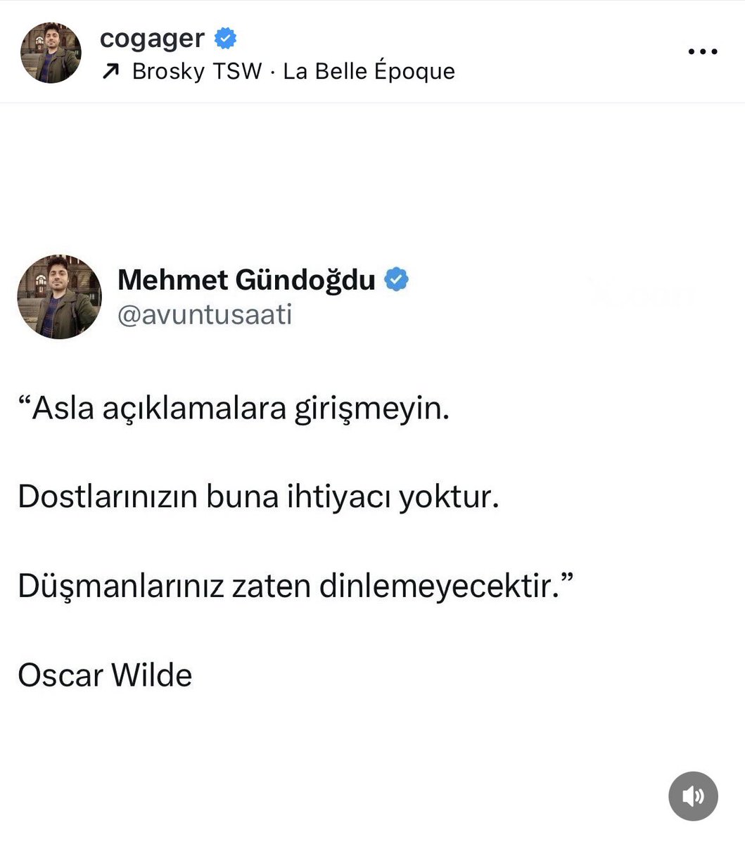 avuntusaati's tweet photo. Oscar Wilde çok doğru söylüyor https://t.co/7M2VjGYe09