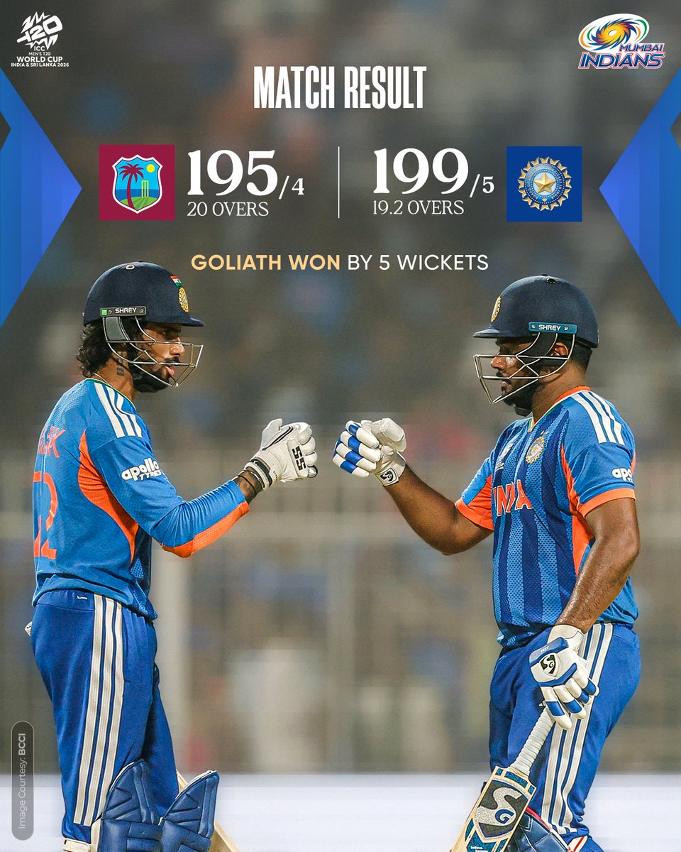 into the semifinals.
Congratulations.