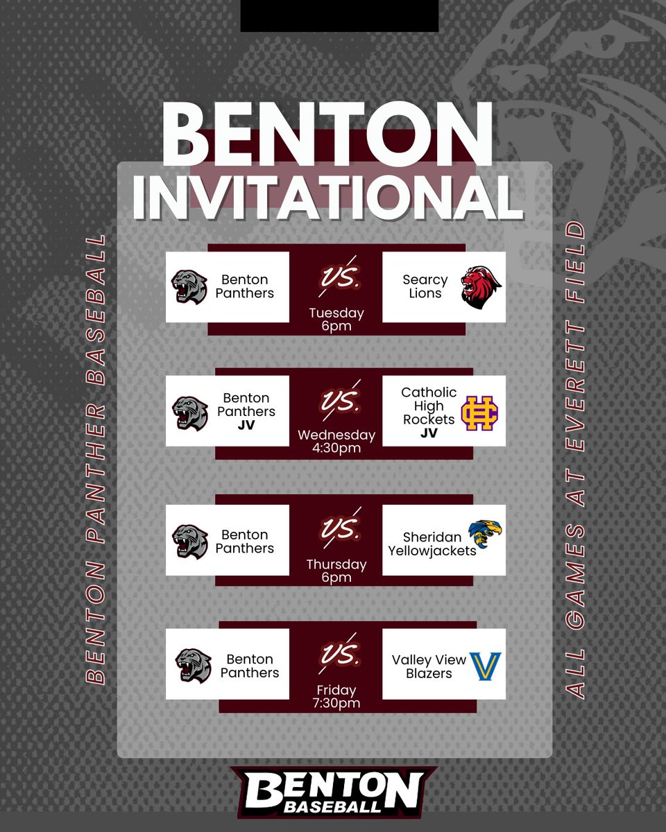 Benton Panther Baseball tweet media