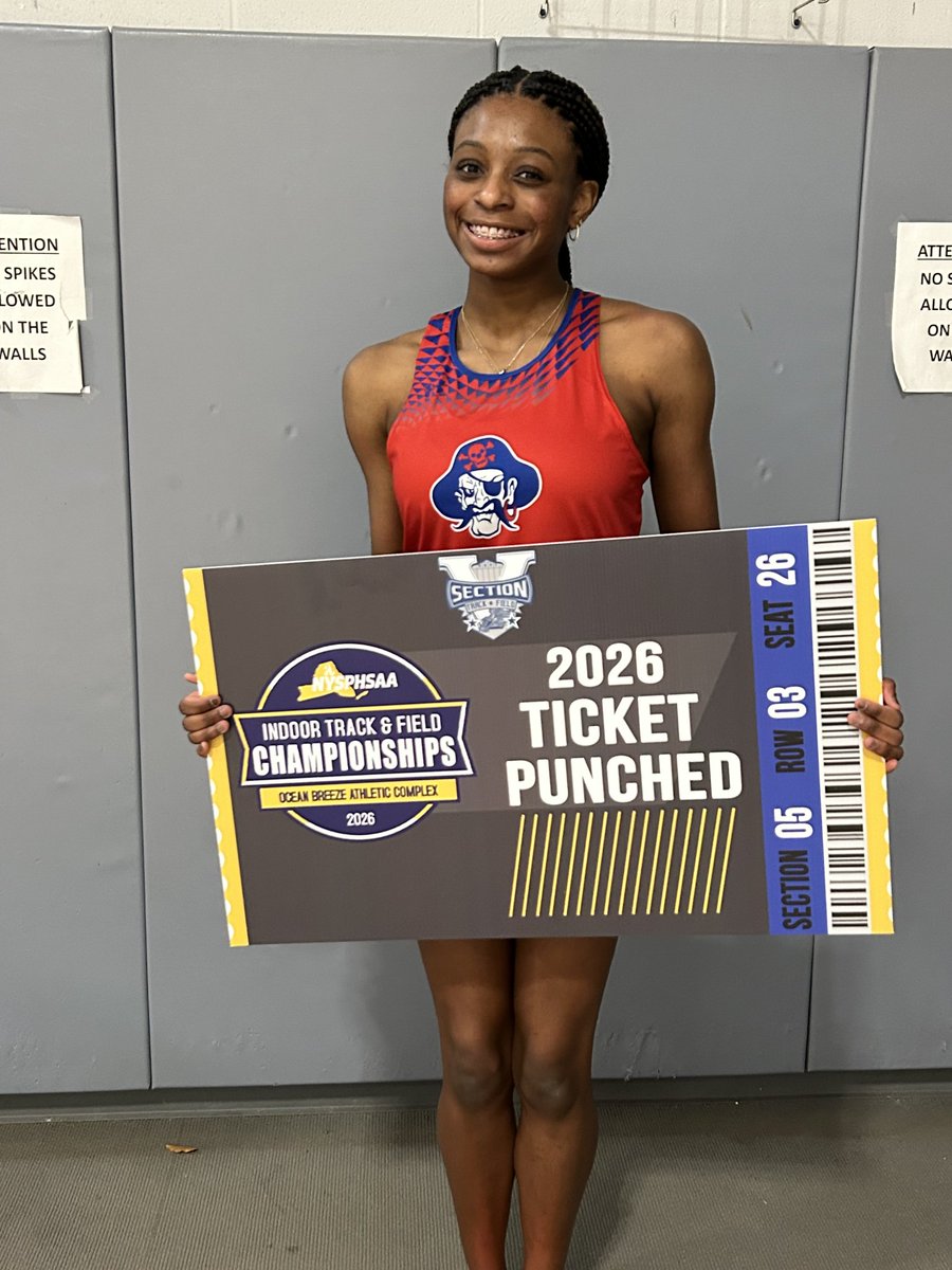 FCSDSports's tweet image. Congratulations to Ty'Nique who will be competing in the @NYSPHSAA Championships! @FCSDtweets @SecVAthletics #indoor track/field