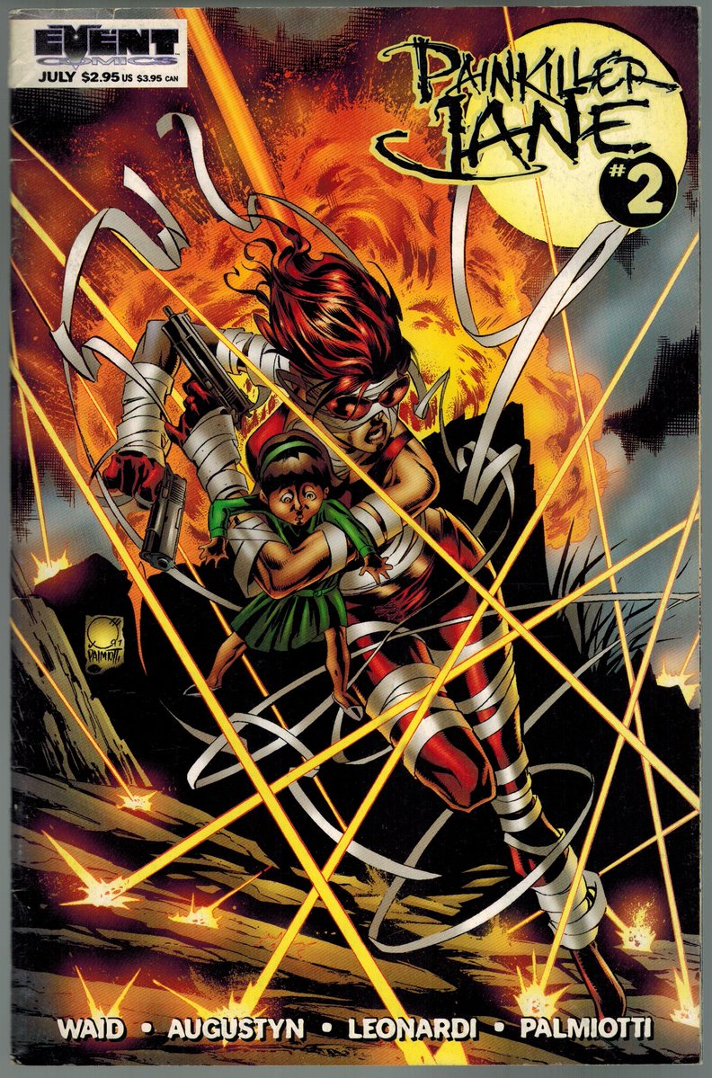 jpalmiotti's tweet image. The fun part about putting together the 30th anniversary PAINKILLERJANE UNCOVERED is having to work from some art that we only had a file of with the logos and lettering on them. I had to take each piece and drop it in procreate and redraw what it covered. Some examples below.