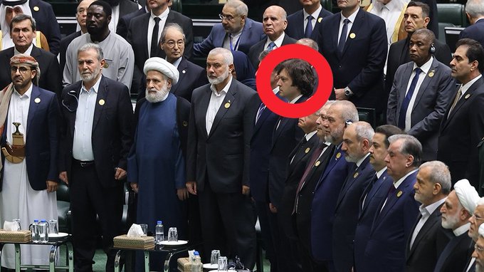 GJChevalier's tweet image. Le premier ministre géorgien, caniche de #Poutine, en très bonne compagnie ! #Géorgie