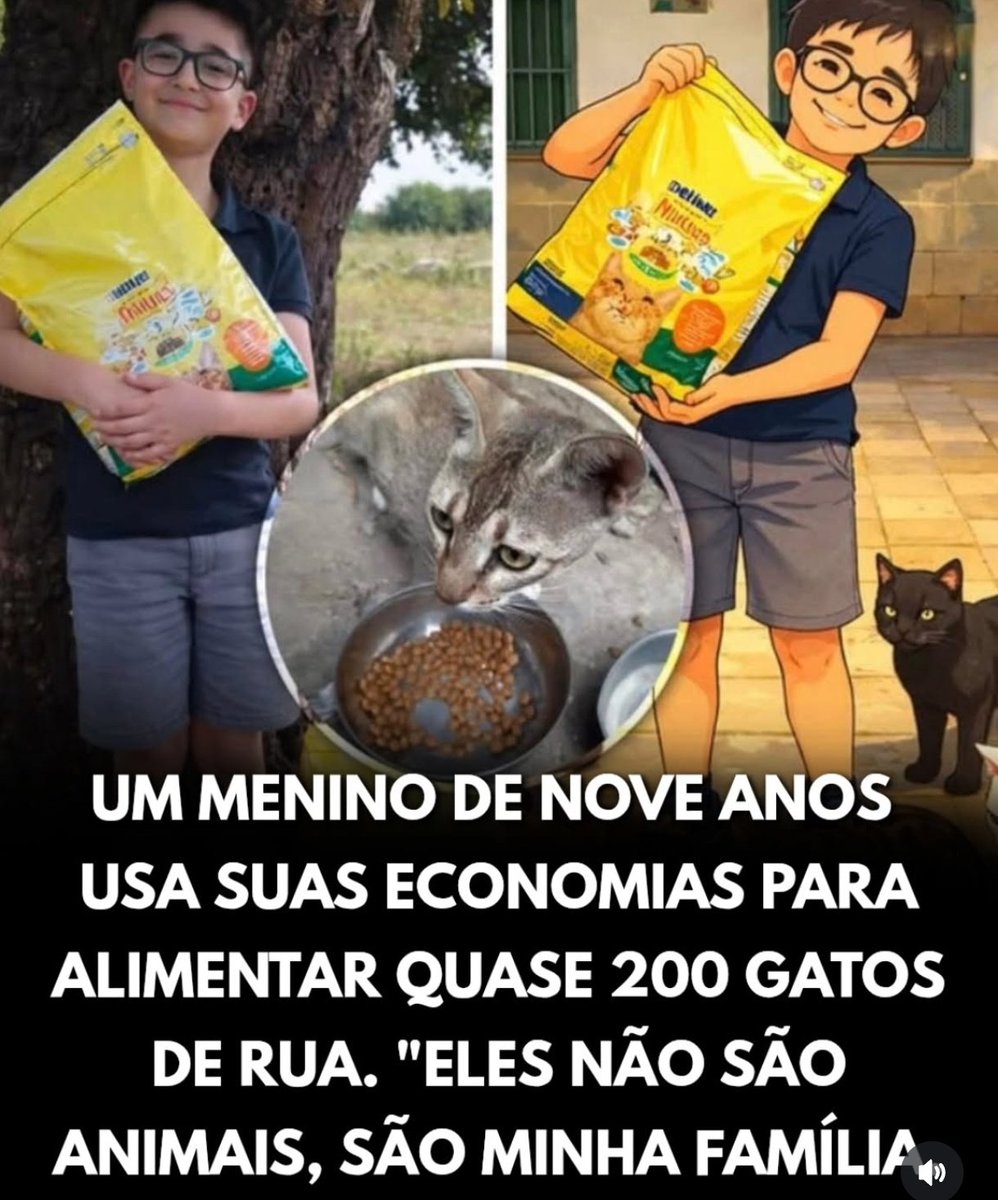 Atitude bacana desse menino.

Que multiplique pessoas com este coração tão grande e solidário.
