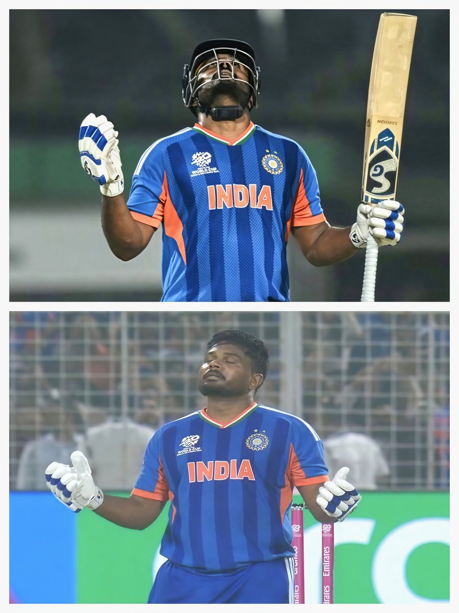 अंबर को चीरकर जो तेरा है वो तुझको मिलेगा, 
तेरे चलने मात्र से एक दिन सारा ब्रह्मांड हिलेगा।

- तुषार "बिहारी" <a href="/Likhne_Ka_Aadi/">तुषार बिहारी</a> 

अद्भुत <a href="/IamSanjuSamson/">Sanju Samson</a> 🫡🇮🇳 

#INDvsWI #T20WorldCup2026
