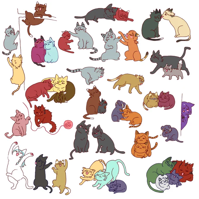 うぇぼありがとうございます3枚目です! リクエストまだ全部描き切れてません〜お待ちください