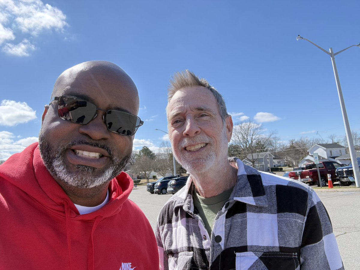 Pierce4NCHouse's tweet image. Hanging out at the polls on Saturday, which was the last day of early voting! The New Resource Center in Halifax County has been the second busiest early voting site in House District 27. #earlyvoting #election2026 #HD27