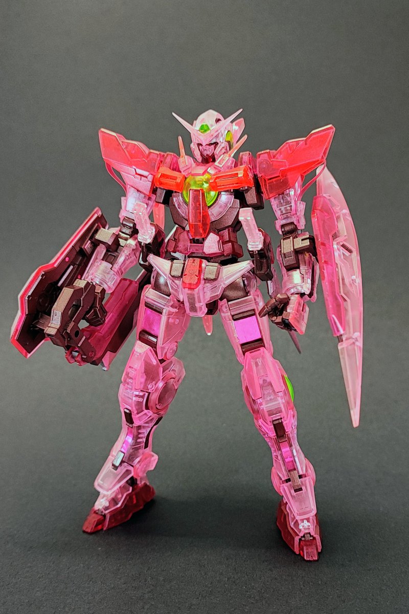 RG エクシア[トランザムクリア]完成！ ＃ガンプラ