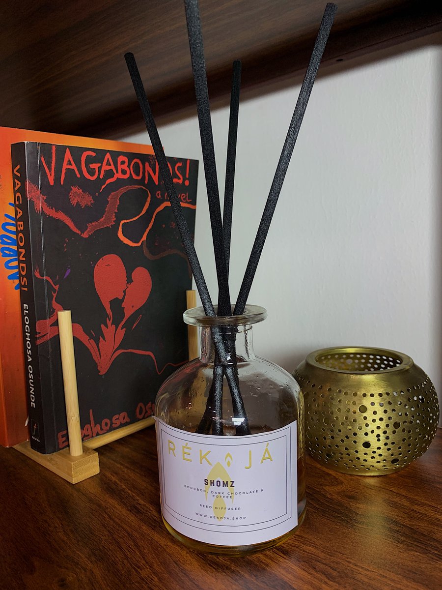 Shomz; a soothing blend of bourbon, dark chocolate and coffee is available to shop on rekoja.shop

Diffuser (250ml) - 17,500