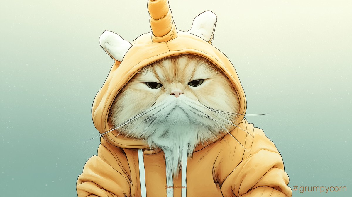 dicemanorama's tweet photo. QT your Unicorn Art
#grumpycorn https://t.co/7KDmsp69Wf