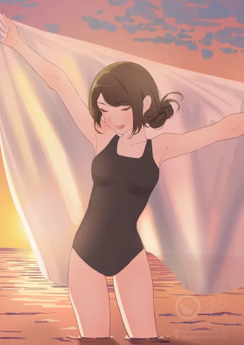 オリジナルのみの受付ですが募集中です、こんな感じの描きます。 オゼさんはコミッションを募集しています! #Skeb #Commission より