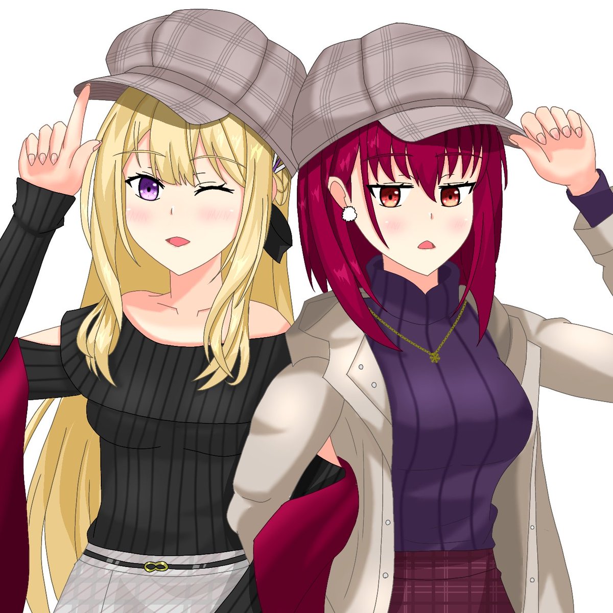 ノルン＆ジュリア親友コンビ
#とのフライラスト