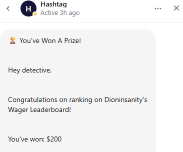 detectivekick's tweet photo. I ran up my $200 Leaderboard money easily 

W @DionInsanity W @Thrill_com https://t.co/1mON3uM8ag