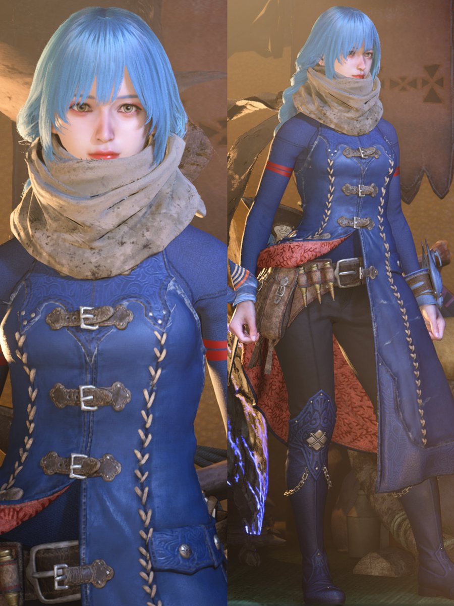 フォロワー様のリムル様コスがあまりにも美しかったので、久々に重ね着更新してみました。クイーン防具でもそれっぽくなりますね(⇀↼)

#MHWilds #モンハンワイルズ重ね着  #モンハンワイルズ自己紹介カード