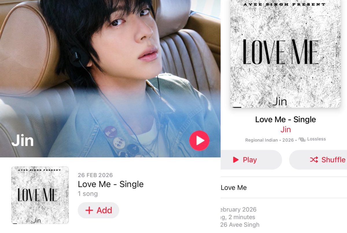 Hello,  <a href="/AppleMusic/">Apple Music</a> <a href="/AppleSupport/">Apple Support</a>. 
We are informing that there is single of some other artist, being labelled and shown under official profile of Jin of BTS.

Please kindly look into it and fix this since this isn't part of his discography, thanks in advance.