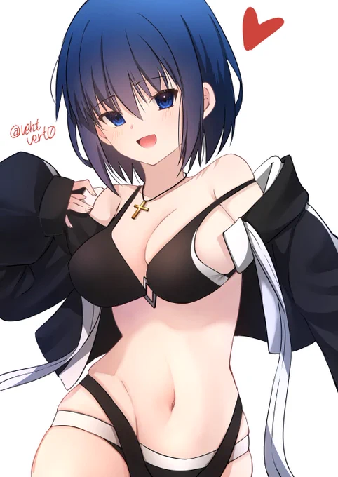 冬でも元気に水着なシエル先輩