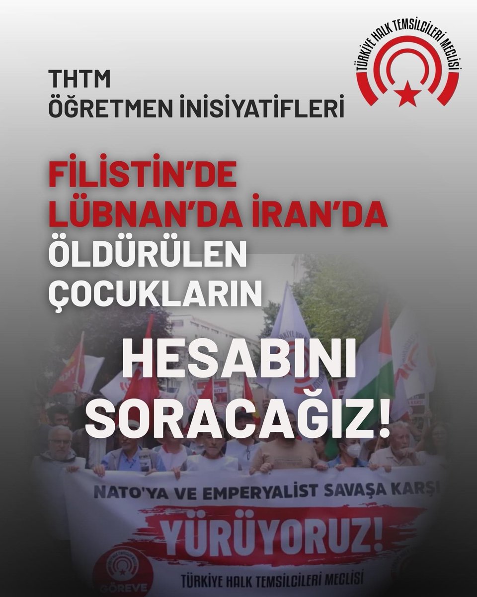 THalkMeclisi's tweet photo. Filistin'de, Lübnan'da, İran'da Öldürülen Çocukların Hesabını Soracağız!

ABD ve İsrail’in İran’da bir okulu hedef alarak gerçekleştirdiği saldırı, emperyalizmin sınır tanımayan barbarlığını bir kez daha gözler önüne sermiştir.

Bombalamada en az 100 kız çocuğunun yaşamını yitirmesi, bu operasyonun doğrudan halkı ve geleceği hedef alan bir katliam olduğunu açıkça göstermektedir.

Emperyalist güçler, Ortadoğu’yu kendi çıkarları doğrultusunda dizayn etmek uğruna çocukları dahi hedef almaktan geri durmamaktadır. Bu vahşet, insanlığa karşı işlenmiş bir suçtur ve hiçbir gerekçeyle meşrulaştırılamaz.

ABD ve İsrail’in bu kanlı saldırganlığı ve haydutluğu derhal püskürtülmelidir. Emperyalizmin savaş politikalarına karşı halkların eşitliğini, barışı ve kardeşliğini savunuyor; bu zor günlerde İran halkının yanında olduğumuzu açıkça ilan ediyoruz. 

Kahrolsun Emperyalizm!
Kahrolsun Siyonizm!

THTM Öğretmen İnisiyatifleri