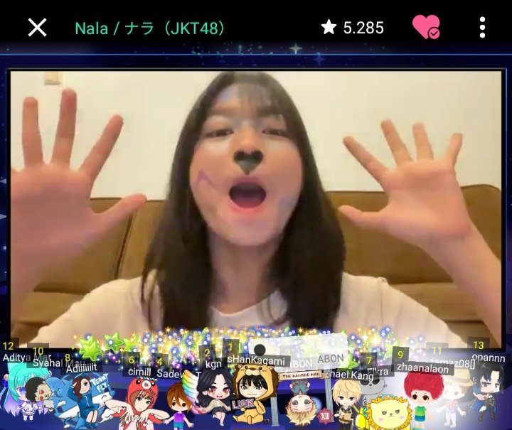 frzhdel's tweet photo. TENGKYUU YAA SRNYAAA! @Nala_JKT48 janlup live sahur🤸🏻♀️
#NaLive https://t.co/fxw4T1KKls