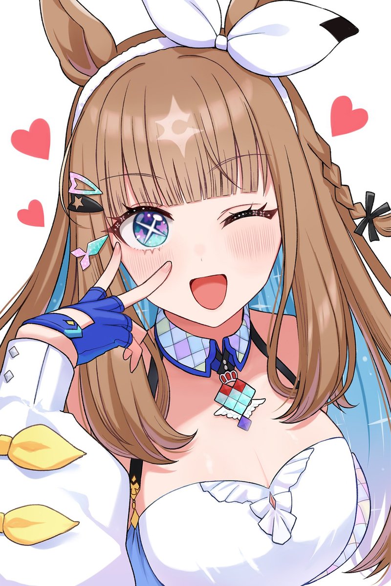 「最近 実装されたウマ娘のアーモンドアイちゃんです(*'ω'*)よろしくお願いしま」|シロ ੯ꔷ̀͡ᓑ\のイラスト